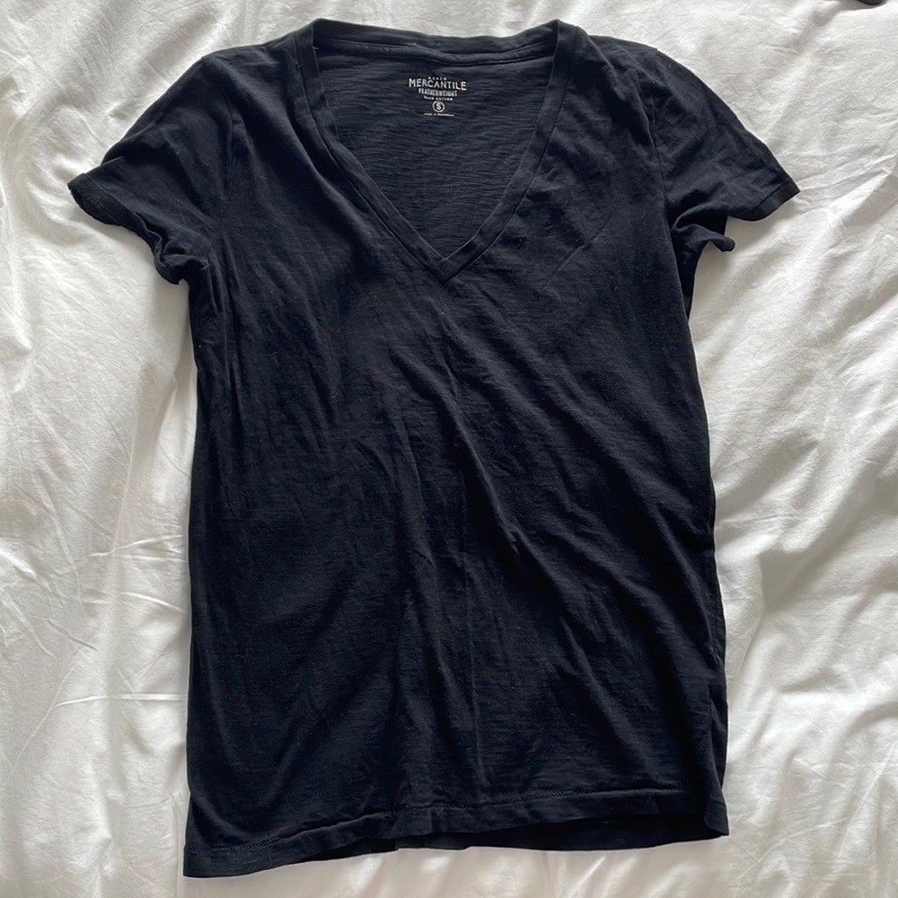 J. Crew Factory Black Tee - Size S